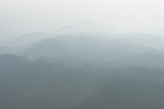 丹生川町／五色ヶ原上空より白山方面を望む View of Mt. Haku from above Goshikigahara Forest, Nyukawa-cho  